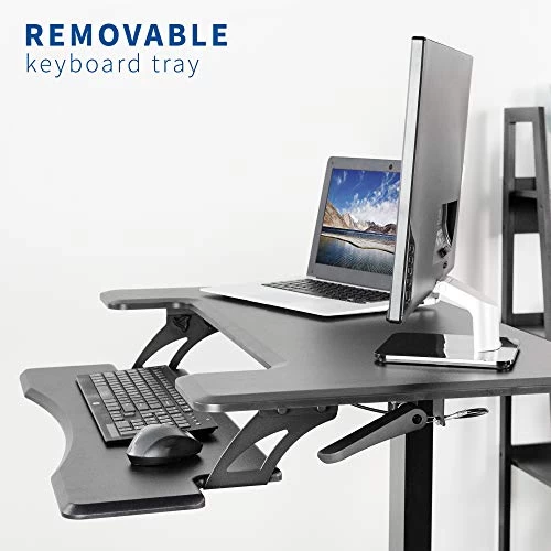 Black 36" Pneumatic Mobile Compact Desk - Image 7