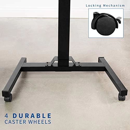 Black 36" Pneumatic Mobile Compact Desk - Image 10