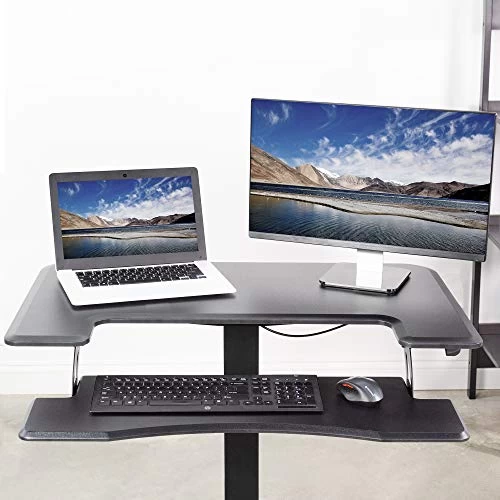 Black 36" Pneumatic Mobile Compact Desk - Image 9