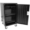 Black Laptop Charging Cart With Keypad Lock