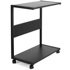 Black PC Cart With Storage