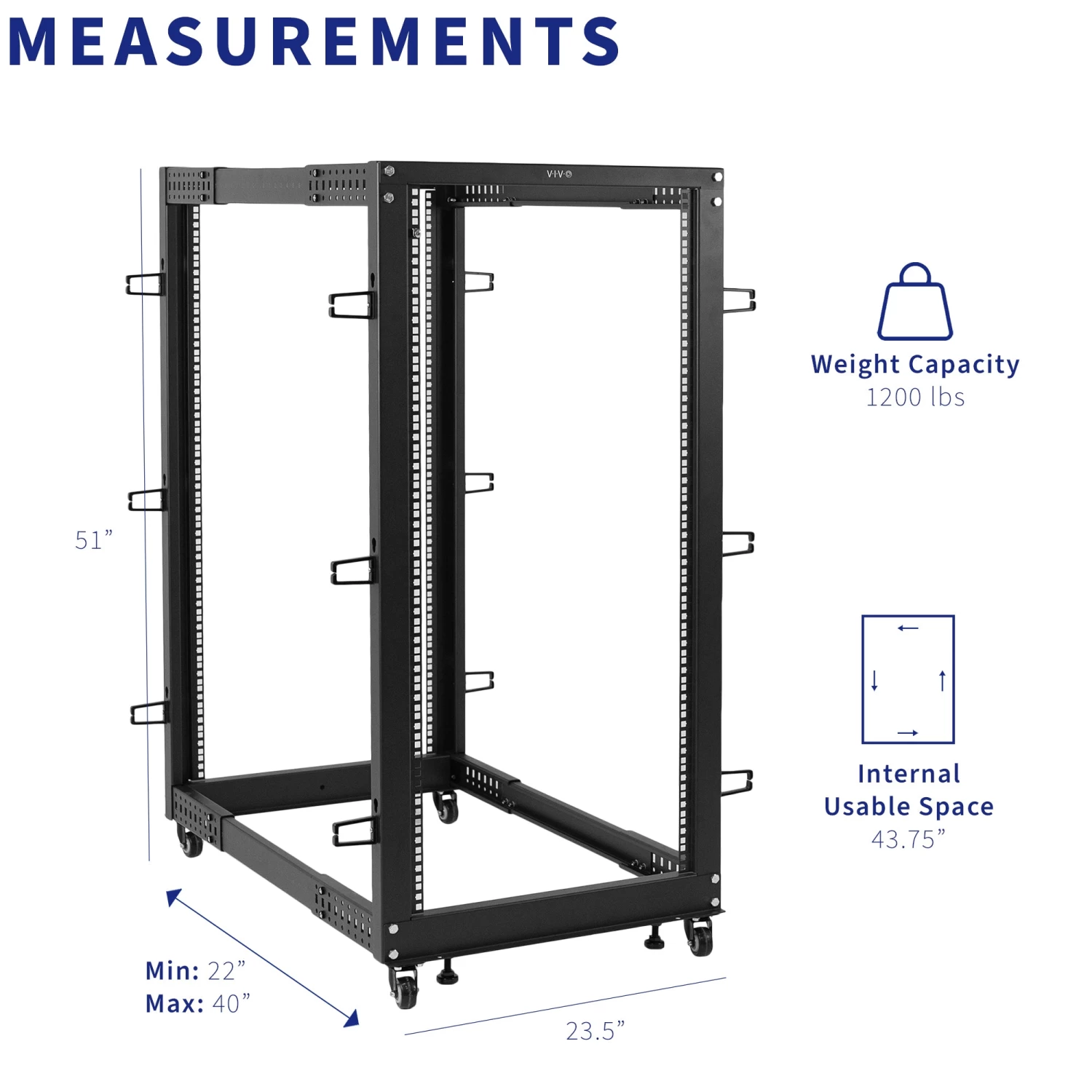 Freestanding Open Frame Server Rack - Image 11