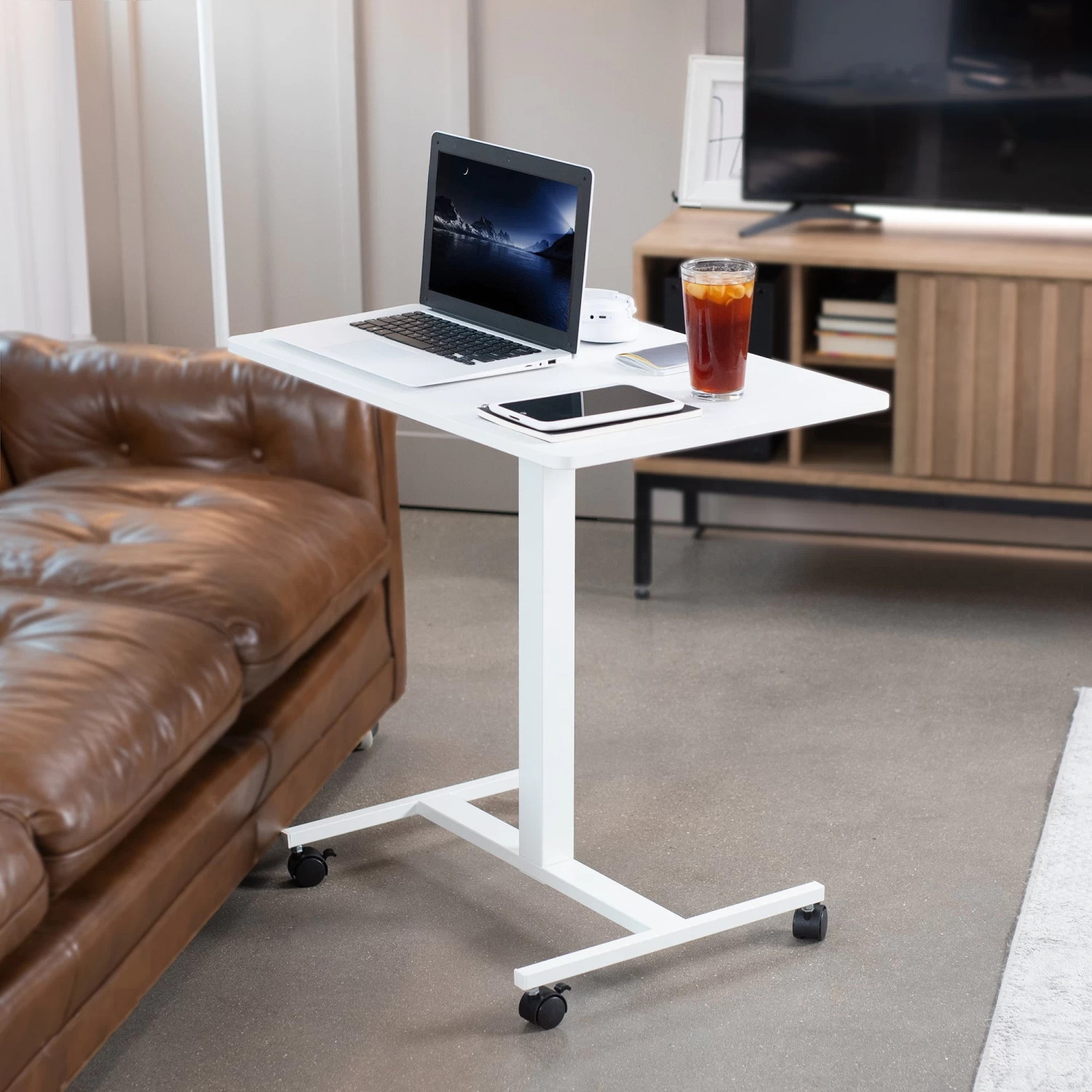 White 28" Pneumatic Mobile Workstation - Image 2
