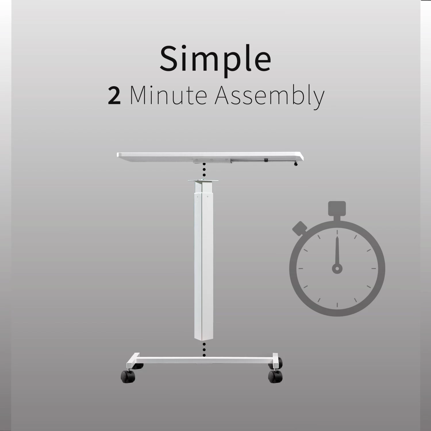 White 28" Pneumatic Mobile Workstation - Image 6