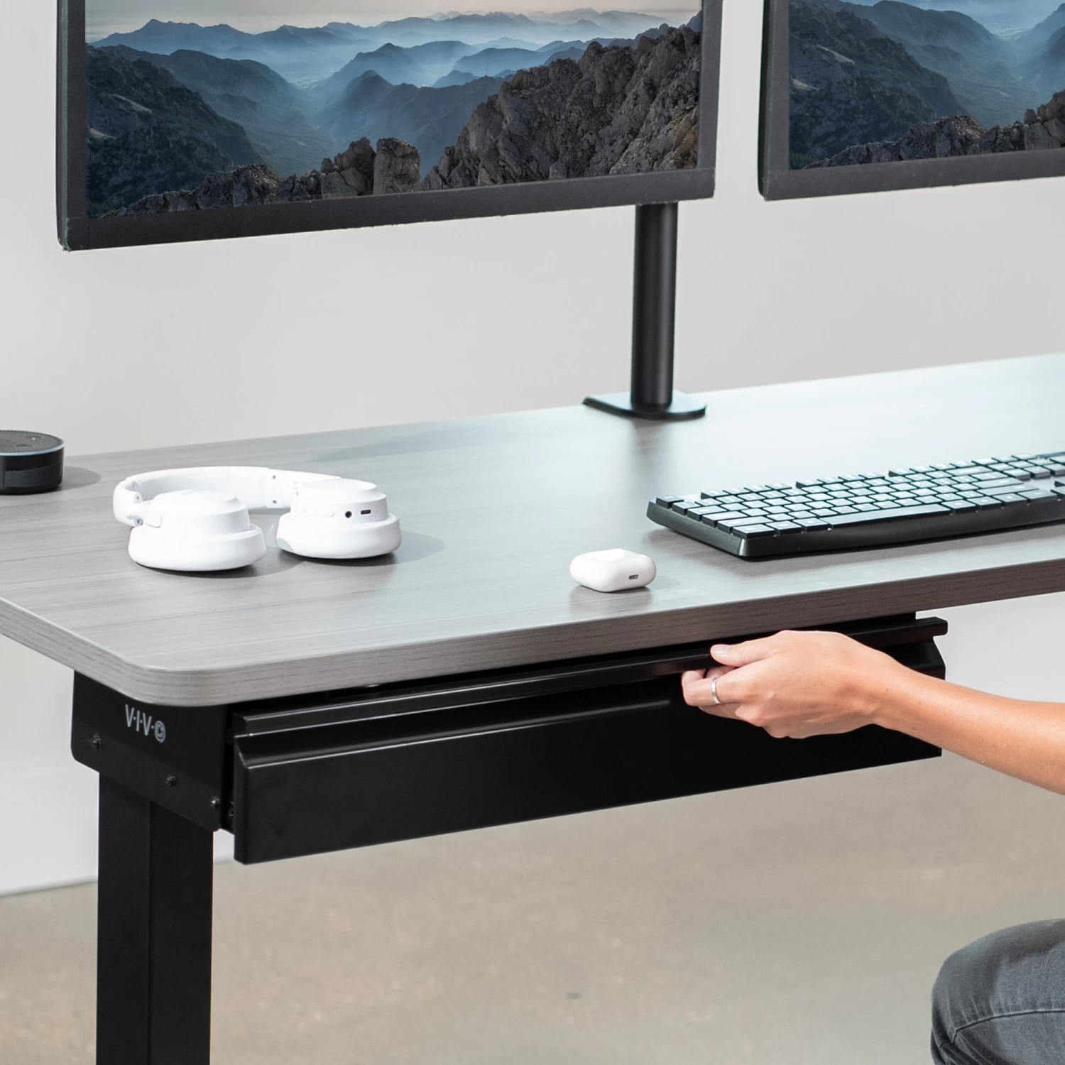 Pull Out 22" Under Desk Drawer Without Shell - Image 2