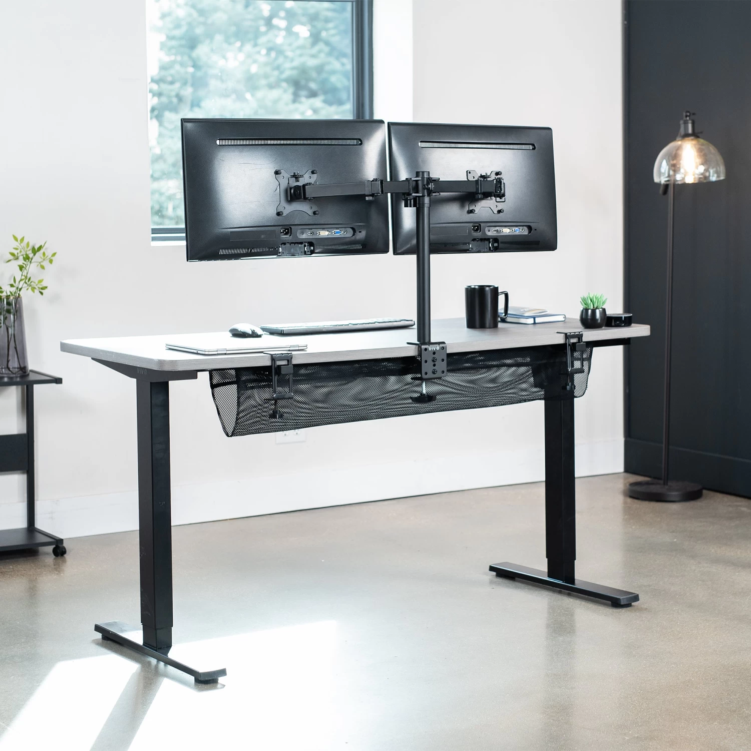 Clamp-on Under Desk Mesh Cable Management - Image 11