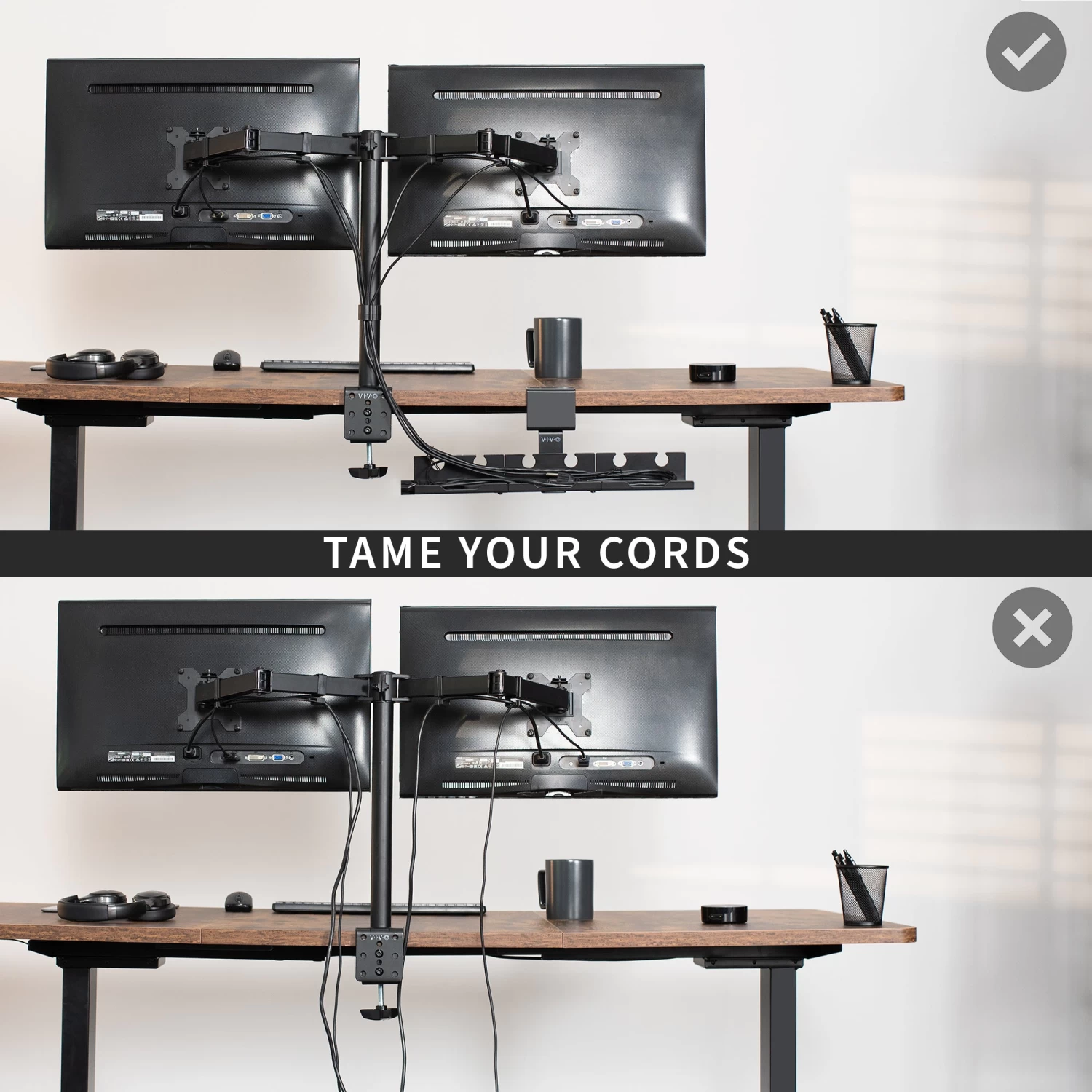 Black Clamp-on Modular Cable Management Tray - Image 4