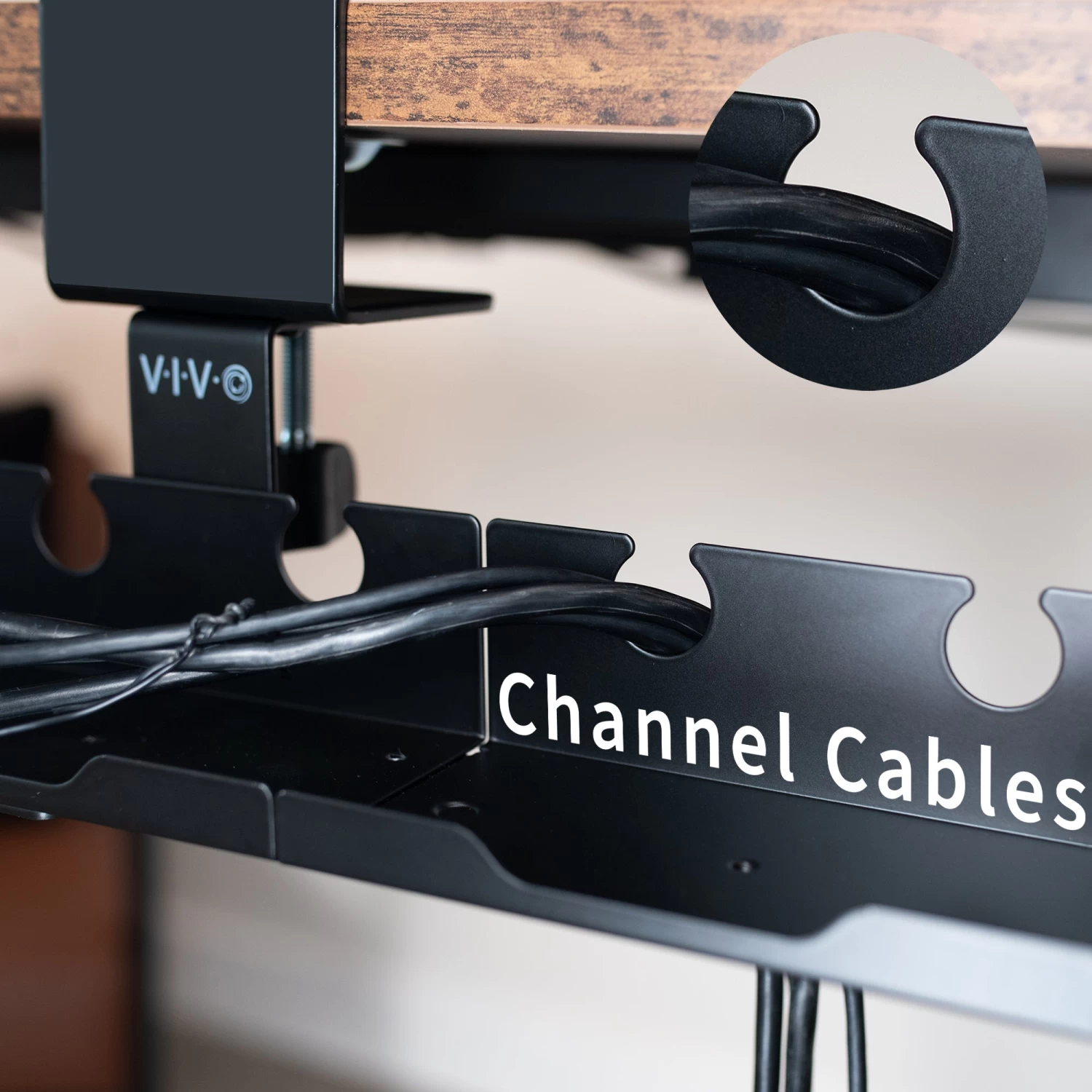 Black Clamp-on Modular Cable Management Tray - Image 6