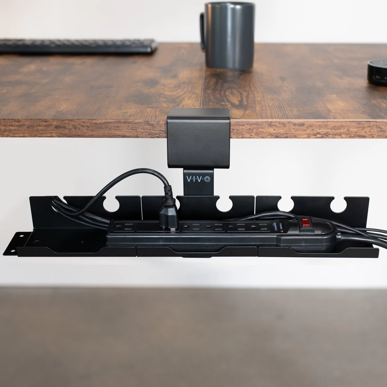 Black Clamp-on Modular Cable Management Tray - Image 7