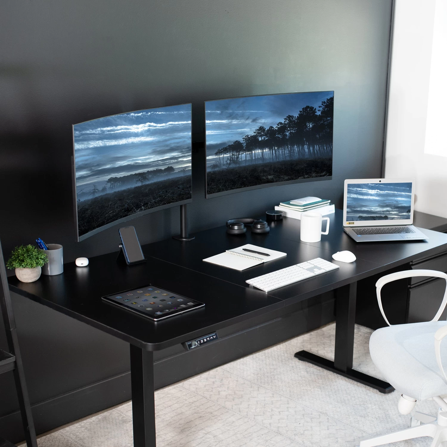 71" X 30" Electric Desk With Push Button Memory Controller - Image 9