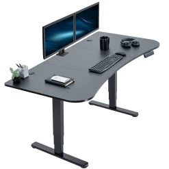 63" X 32" Dual Motor Electric Desk With Push Button Memory Controller