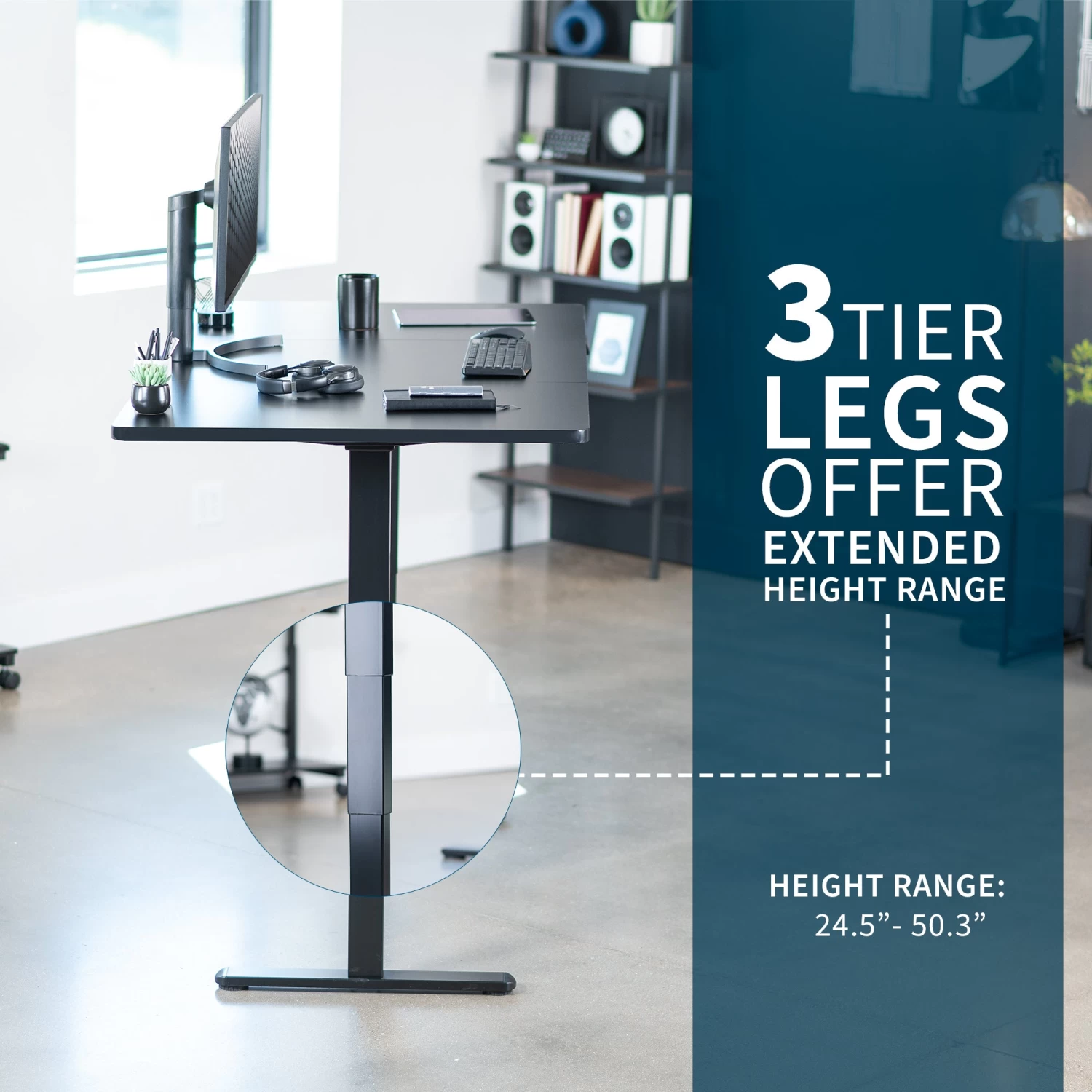 71" X 36" Electric Desk With Push Button Memory Controller - Image 4