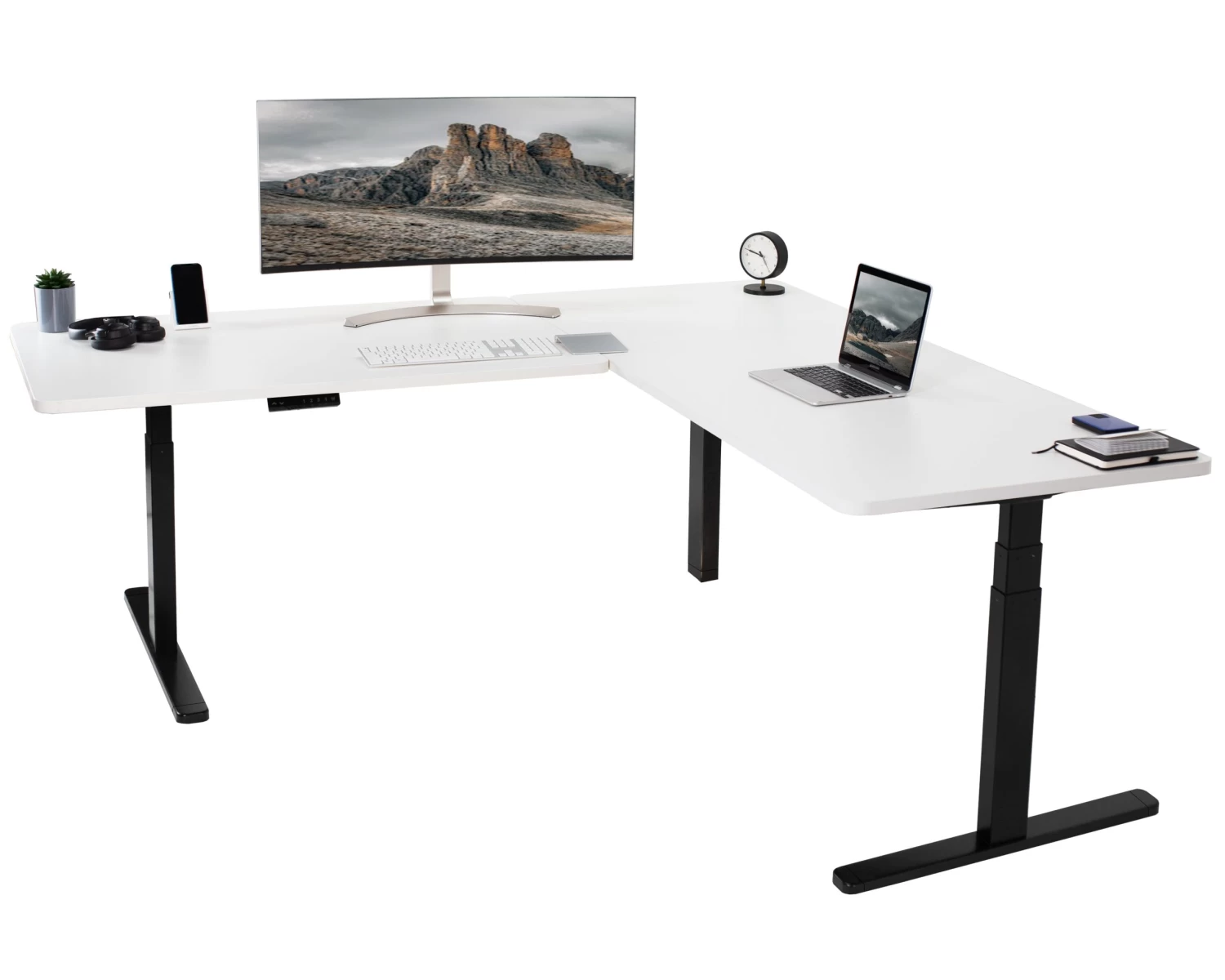 Corner 77" X 71" Electric Desk With Push Button Memory Controller - Image 18