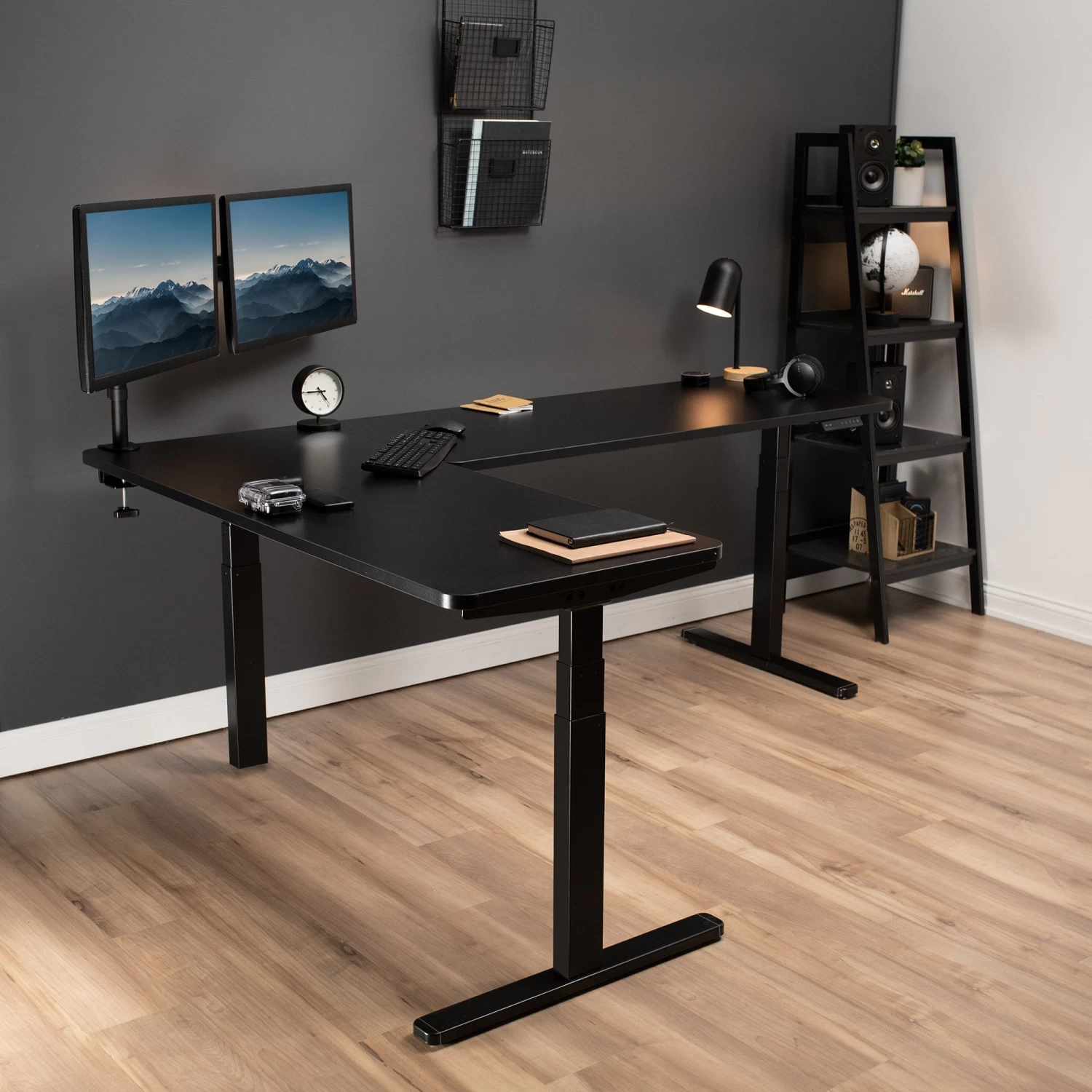 Corner 83" X 60" Electric Desk With Push Button Memory Controller - Image 2