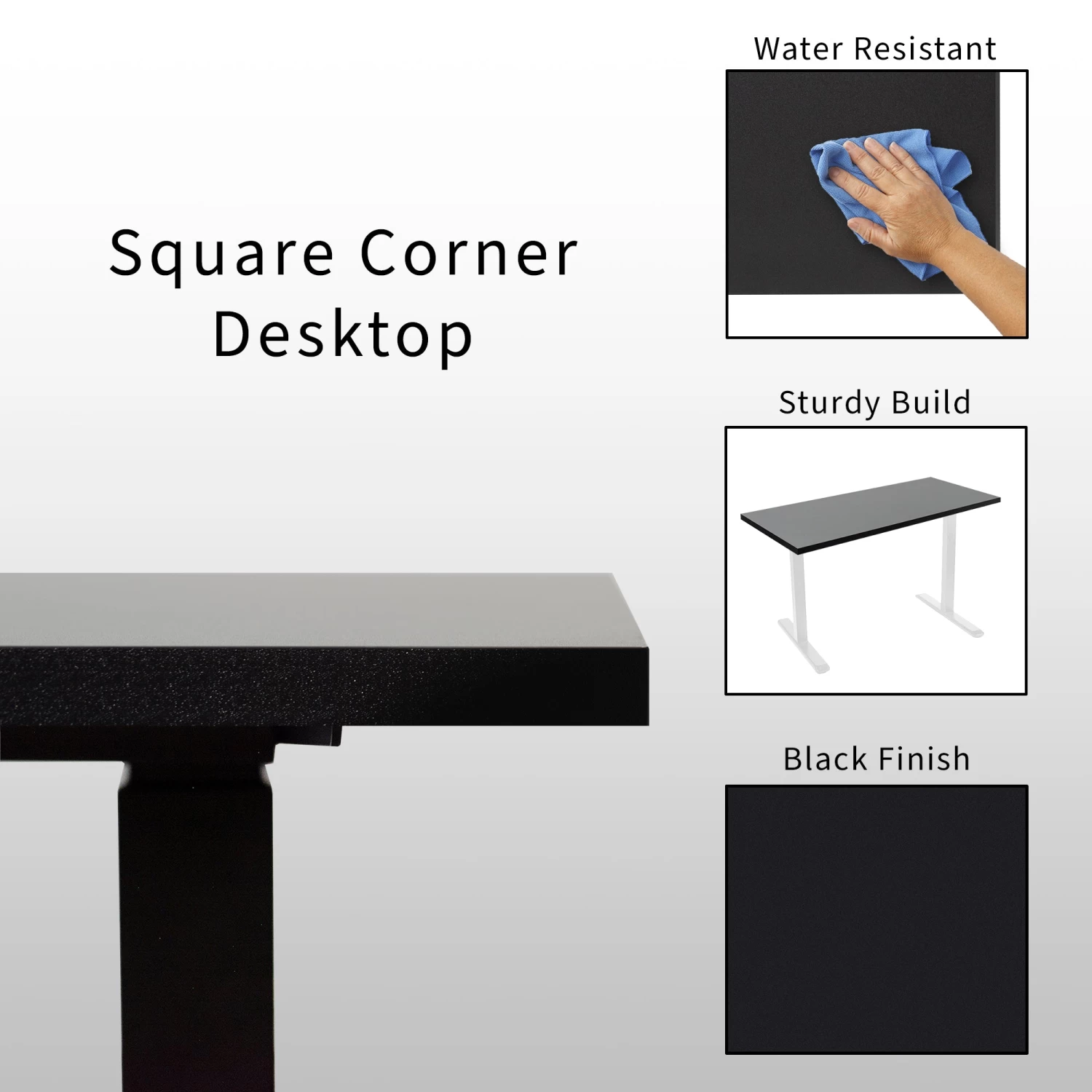 95" X 55" Dual Motor Electric 4-Leg Desk With Square Corner Top - Image 8