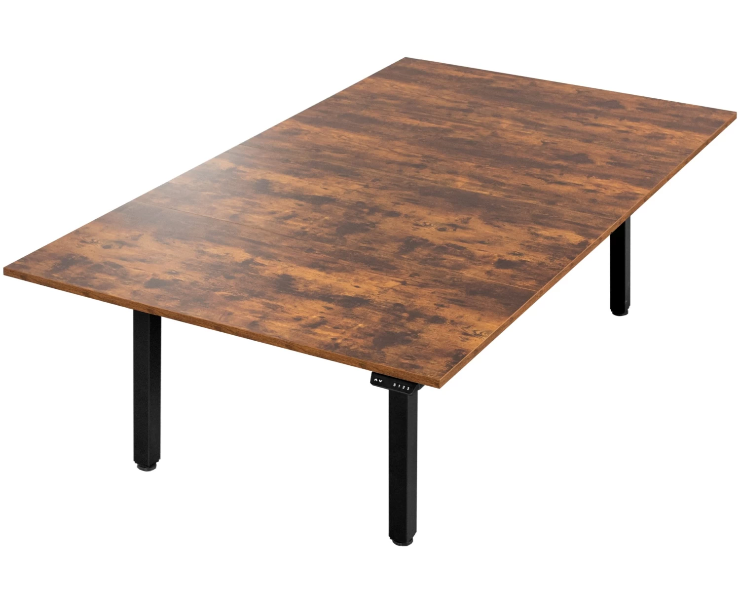 95" X 55" Dual Motor Electric 4-Leg Desk With Square Corner Top - Image 9