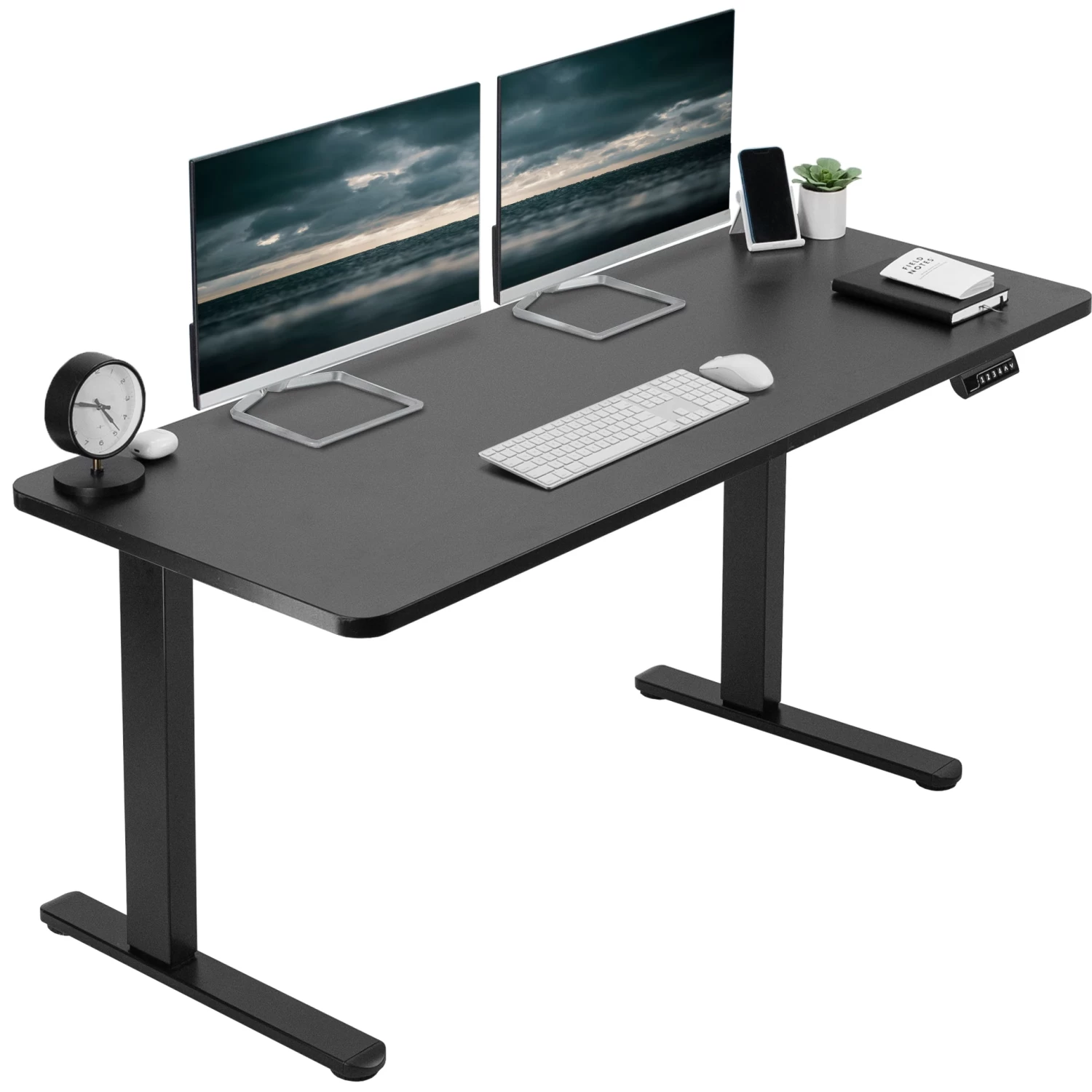 60" X 24" Electric Desk With Rear-set Legs