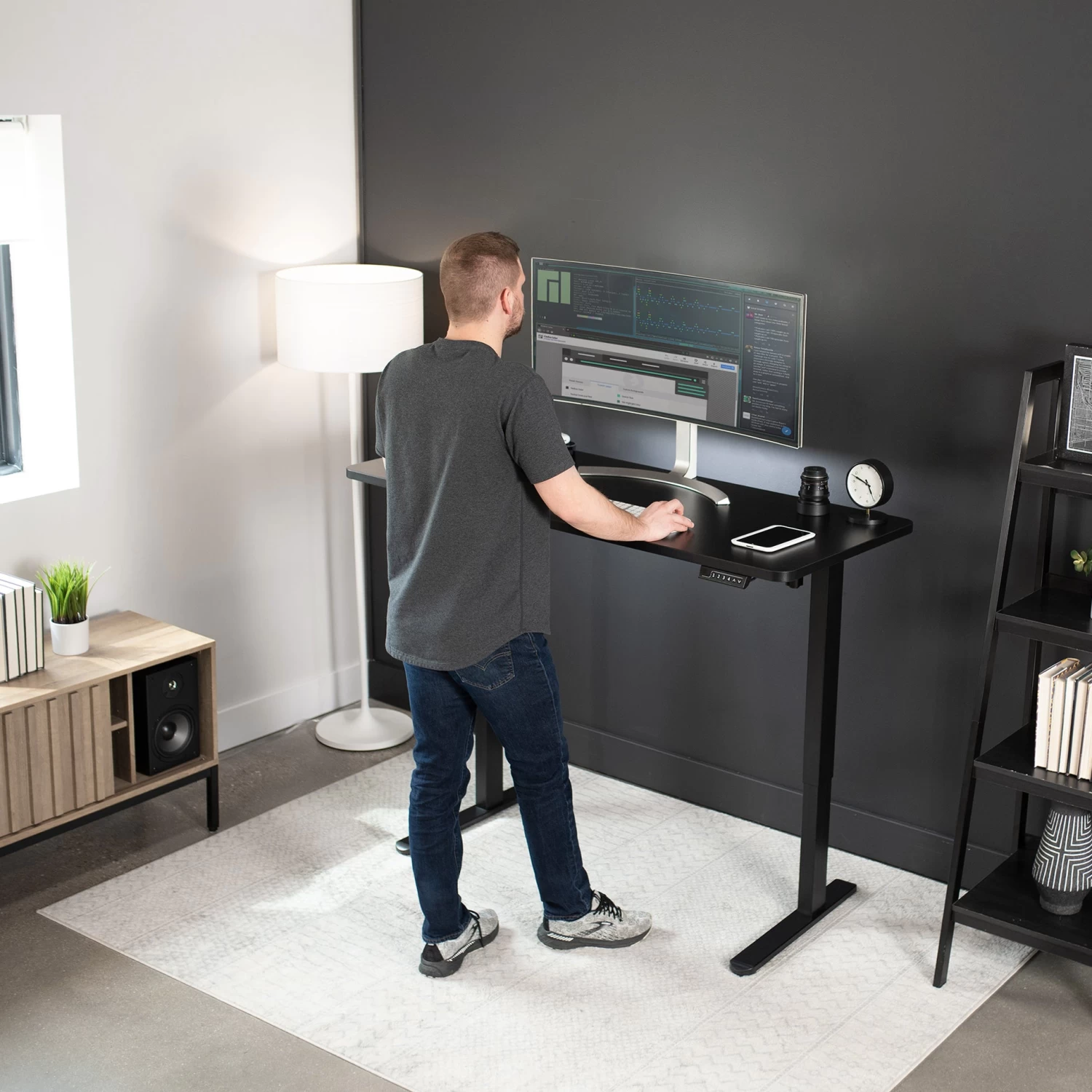 60" X 24" Electric Desk With Rear-set Legs - Image 7