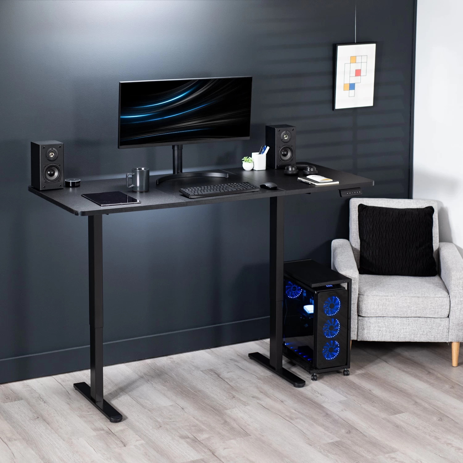 71" X 30" Dual Motor Electric Desk - Image 9