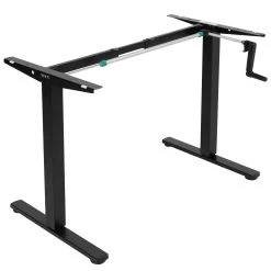 Compact Crank Height Adjustable Desk Frame