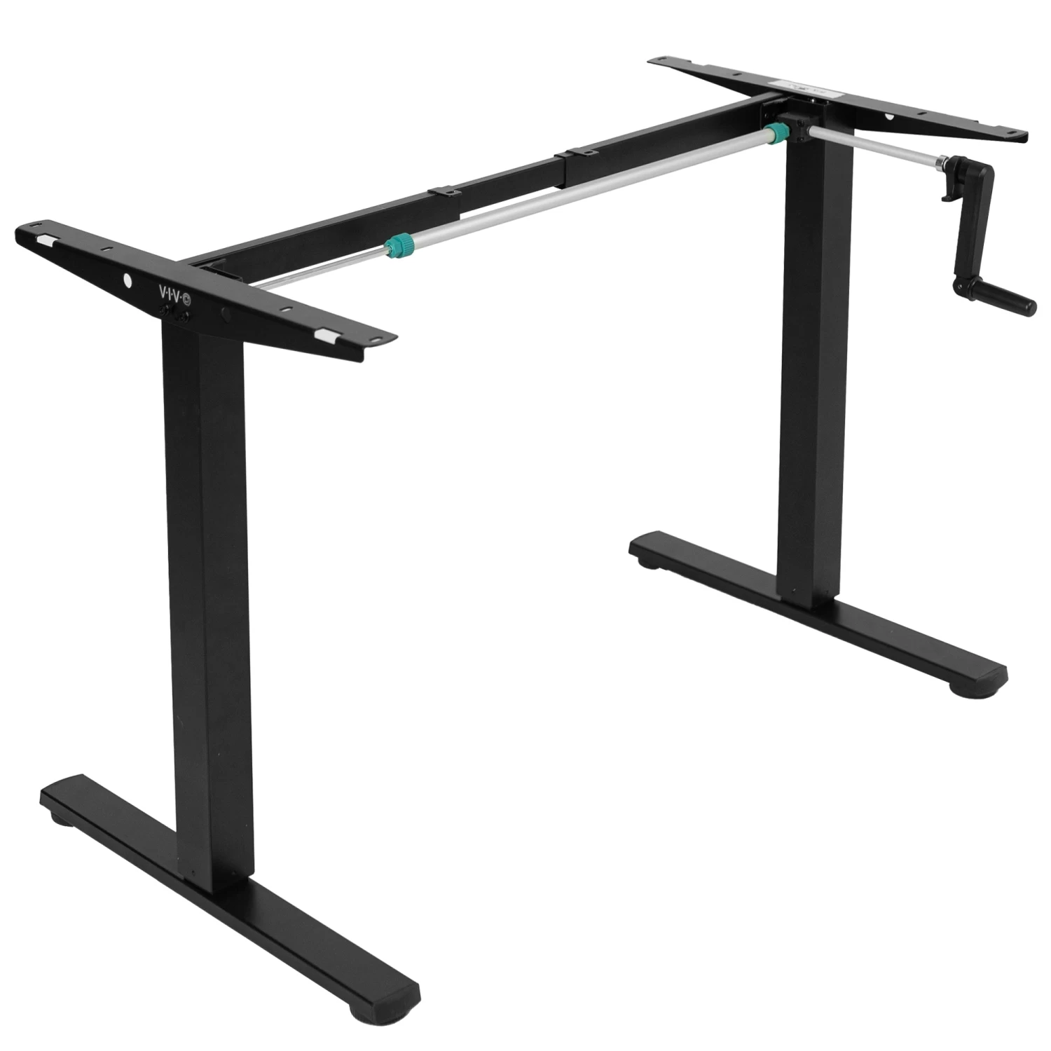 Compact Crank Height Adjustable Desk Frame