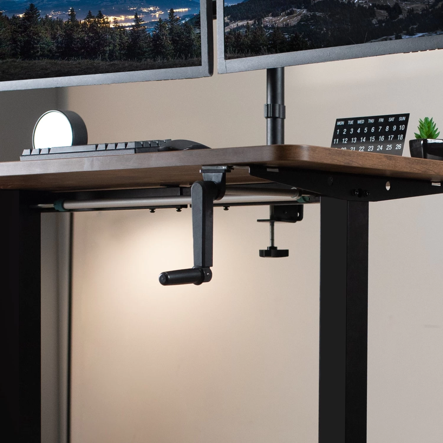 Compact Crank Height Adjustable Desk Frame - Image 7