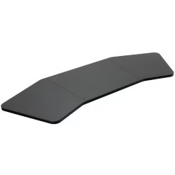 Black 71" X 24" Wing-Shaped Table Top