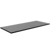 Black 55" X 24" Square Corner Table Top