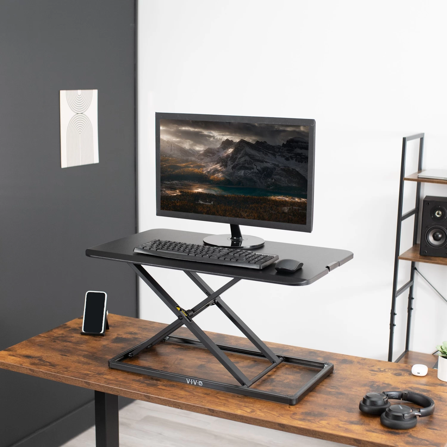 30" Single Top Standing Desk Converter - Image 2