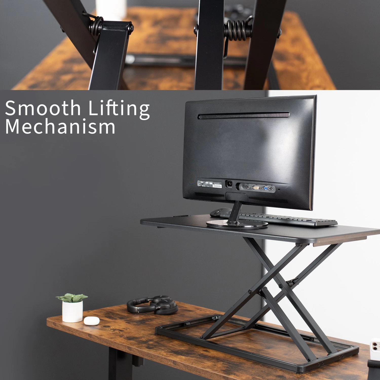 30" Single Top Standing Desk Converter - Image 5