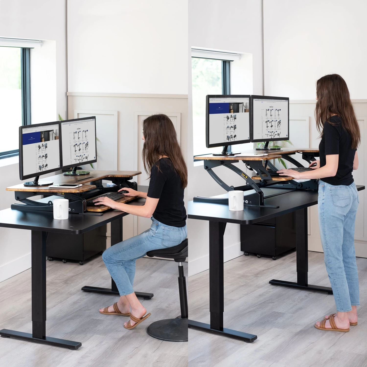 42" Electric Standing Desk Converter - Image 11