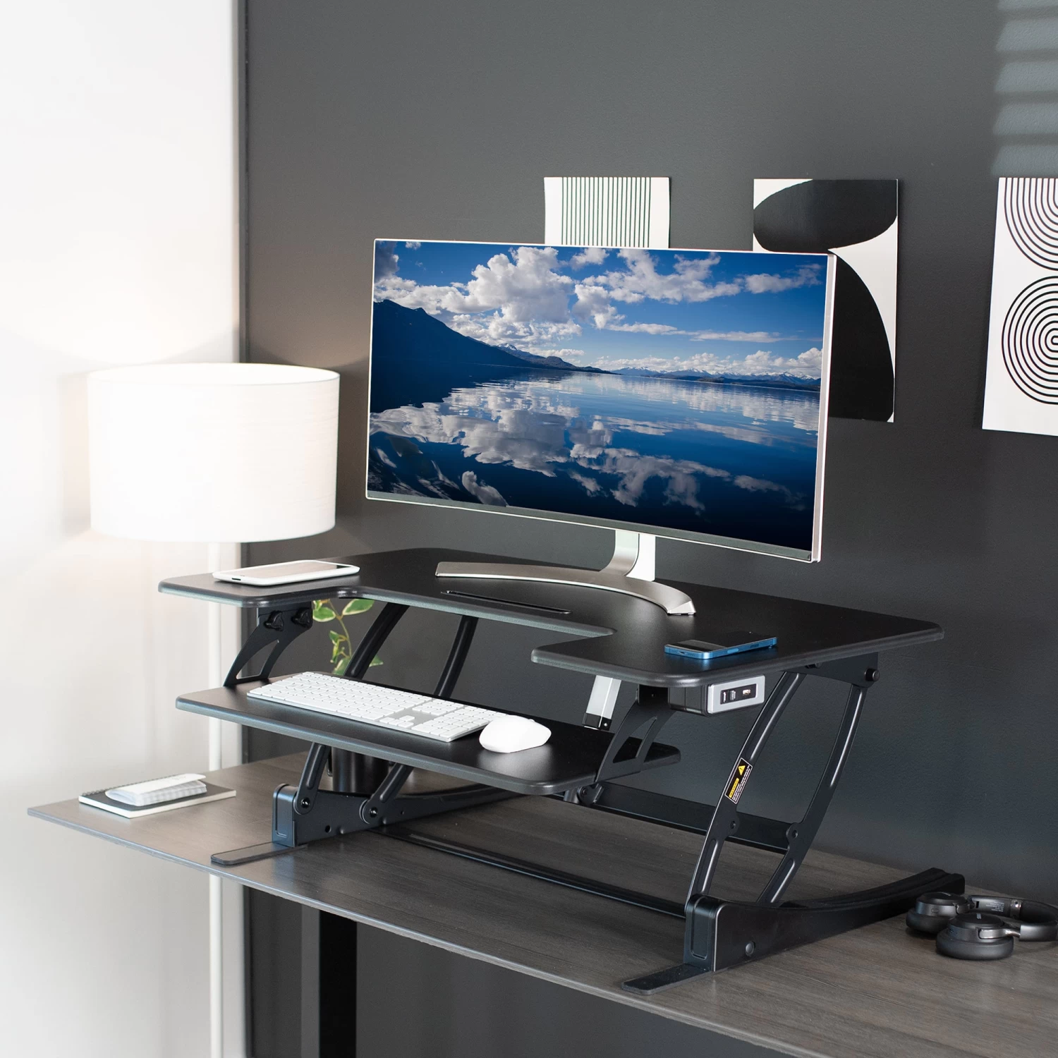 42" Electric Standing Desk Converter - Image 6