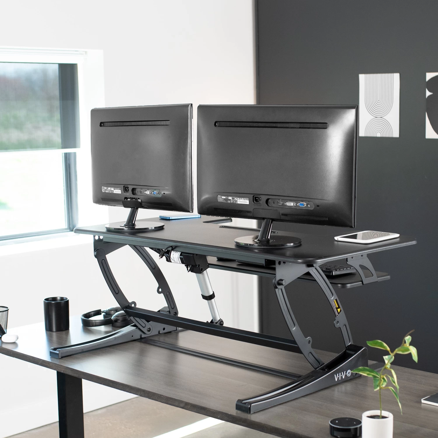 42" Electric Standing Desk Converter - Image 7