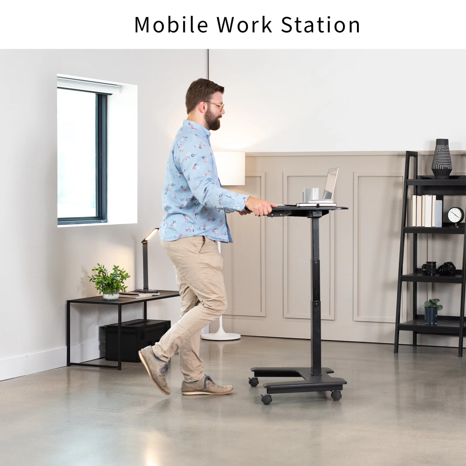 36" Electric Mobile Compact Desk - Image 4