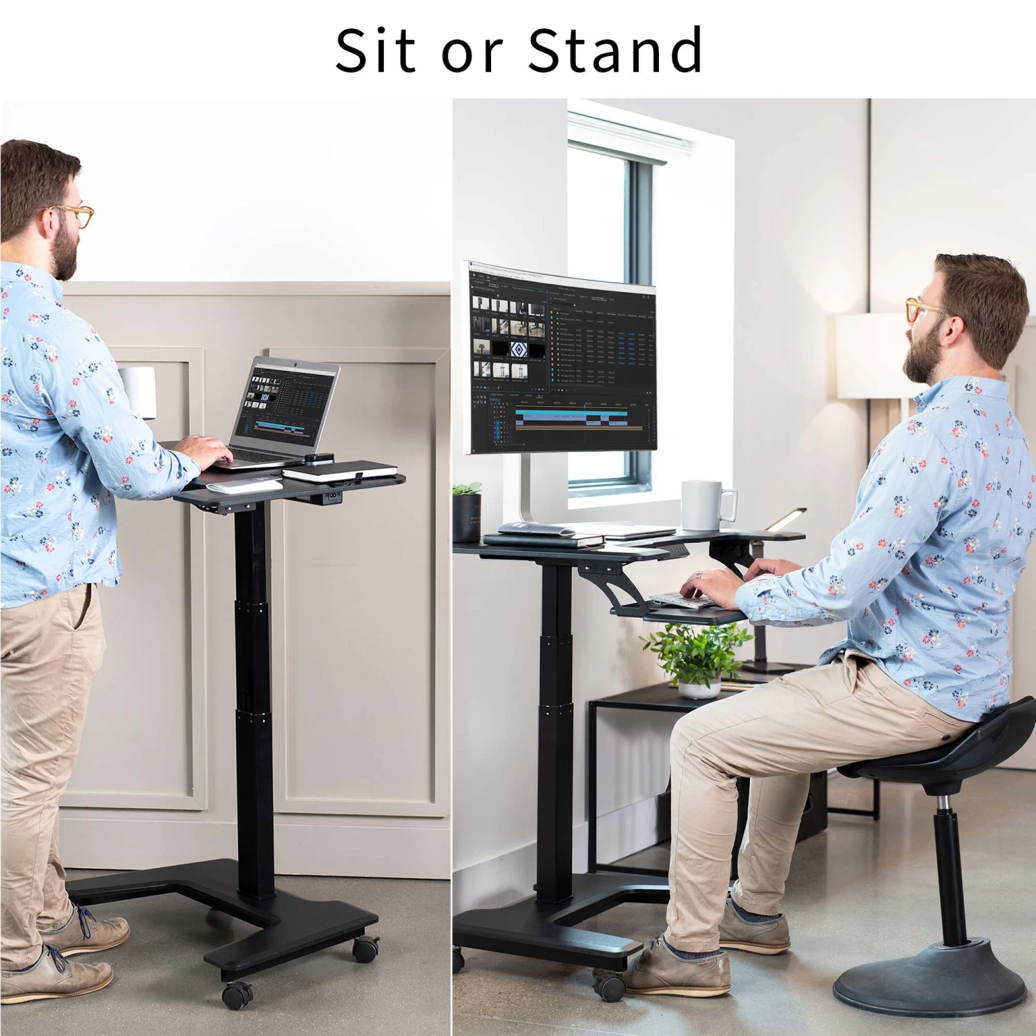 36" Electric Mobile Compact Desk - Image 6