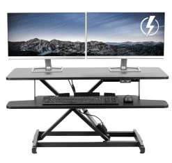 Black Electric Desk Riser