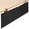 Black Clamp-on Cable Management Desk Skirt