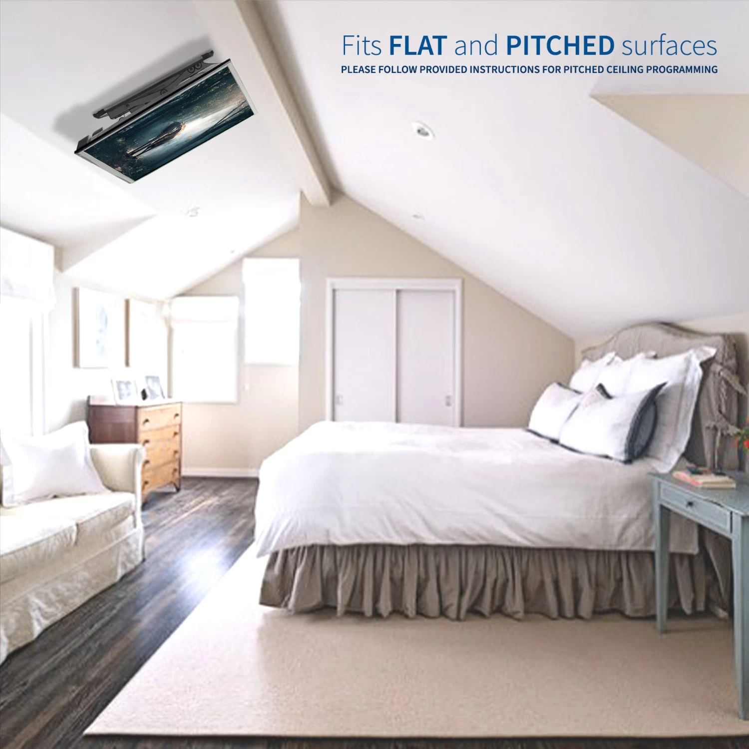 Electric Flip Down Ceiling Mount For 23" To 55" TVs - Image 6