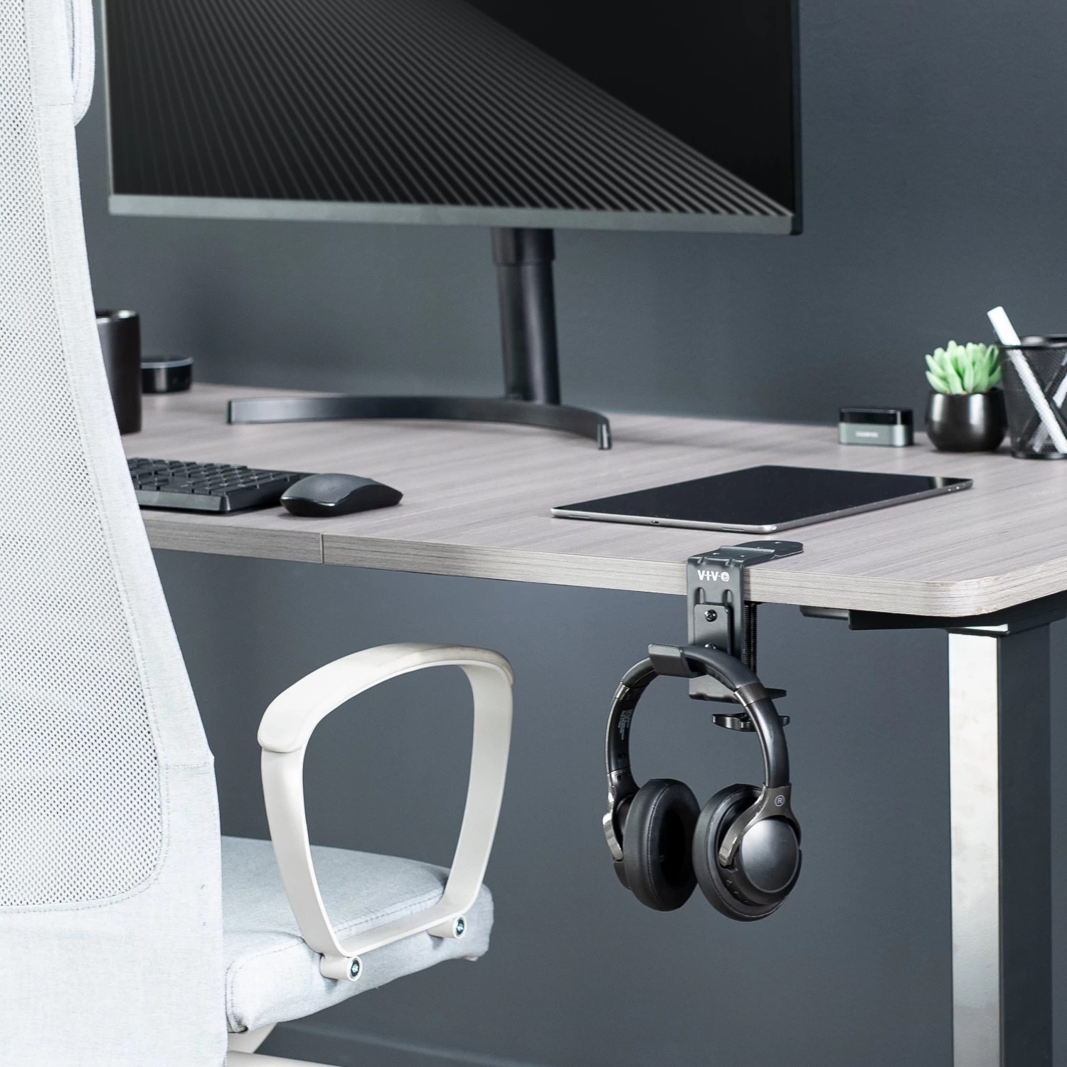 Black Under Desk Leg Clamp Hook - Image 8