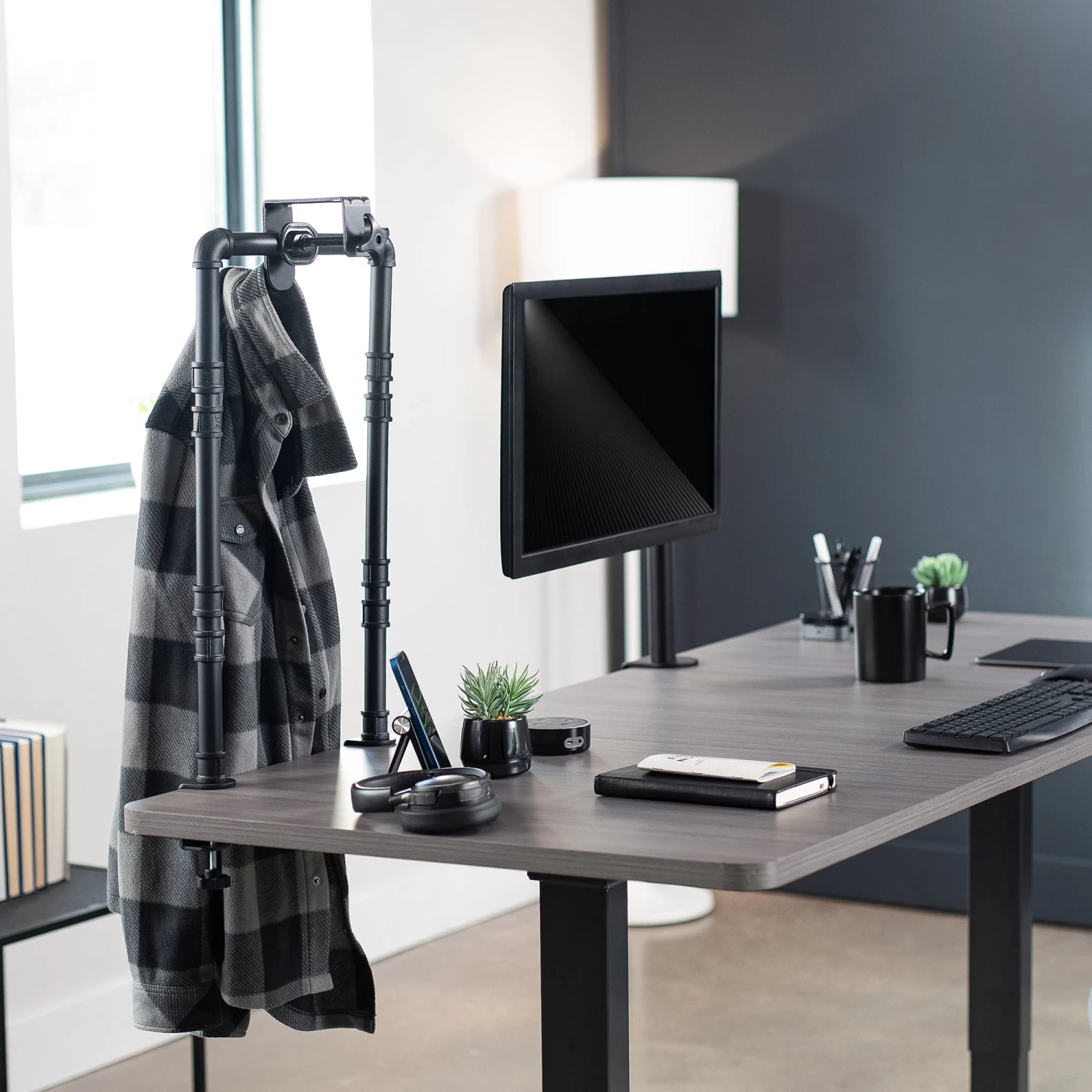 Black Under Desk Leg Clamp Hook - Image 10