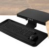 Black Corner Desk Keyboard Tray