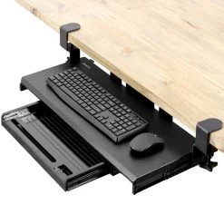 Clamp-on Keyboard Tray With Pencil Drawer