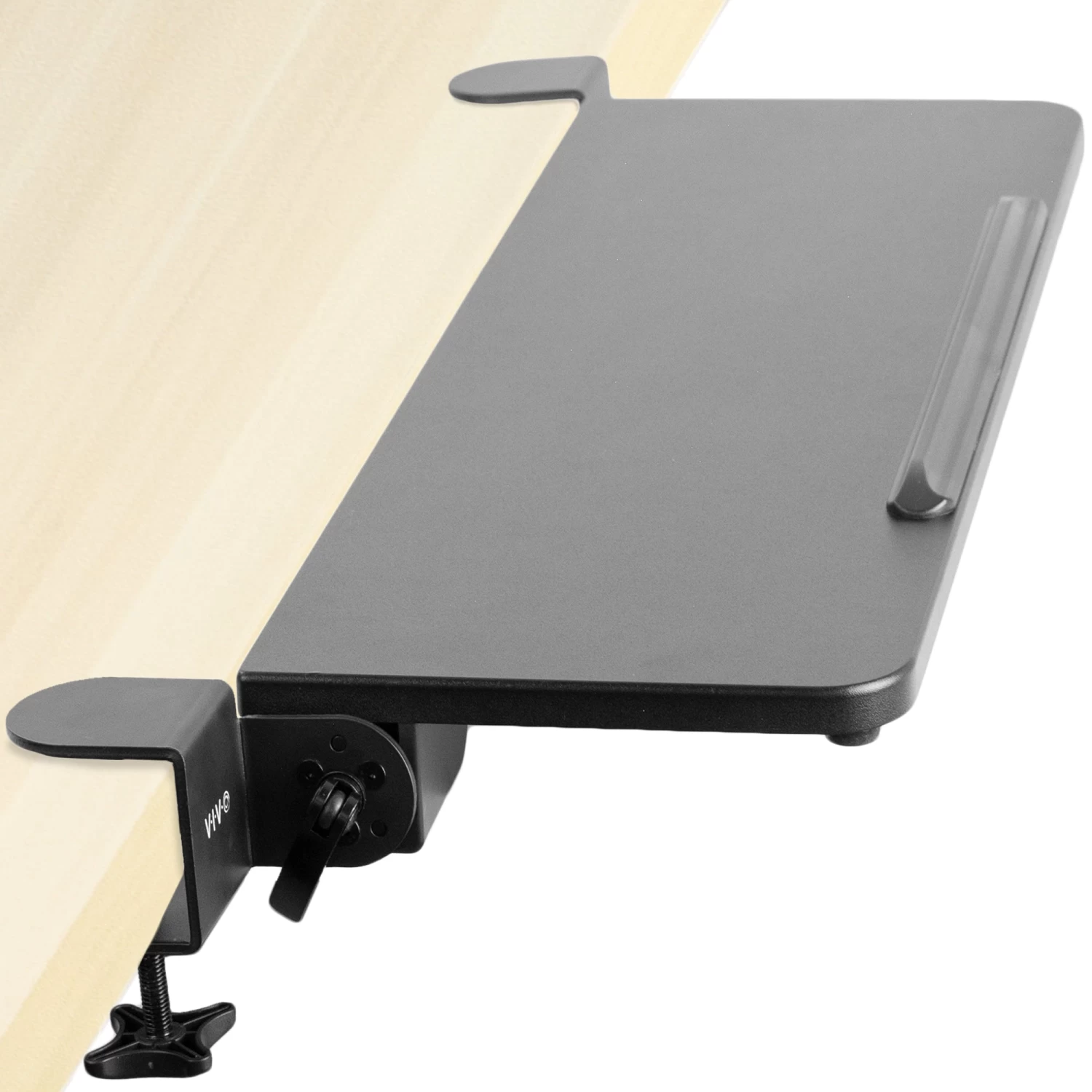 Clamp-on Tilting Keyboard Tray