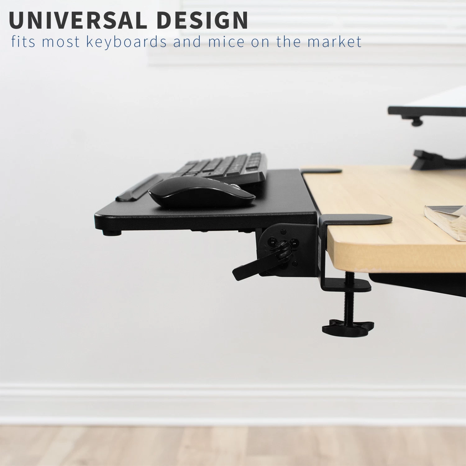 Clamp-on Tilting Keyboard Tray - Image 8