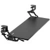 Black Clamp-on Keyboard Tray With Swinging Height Adjustment