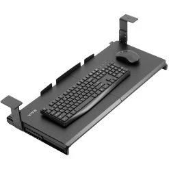 Black Under Desk Height Adjustable Keyboard Tray