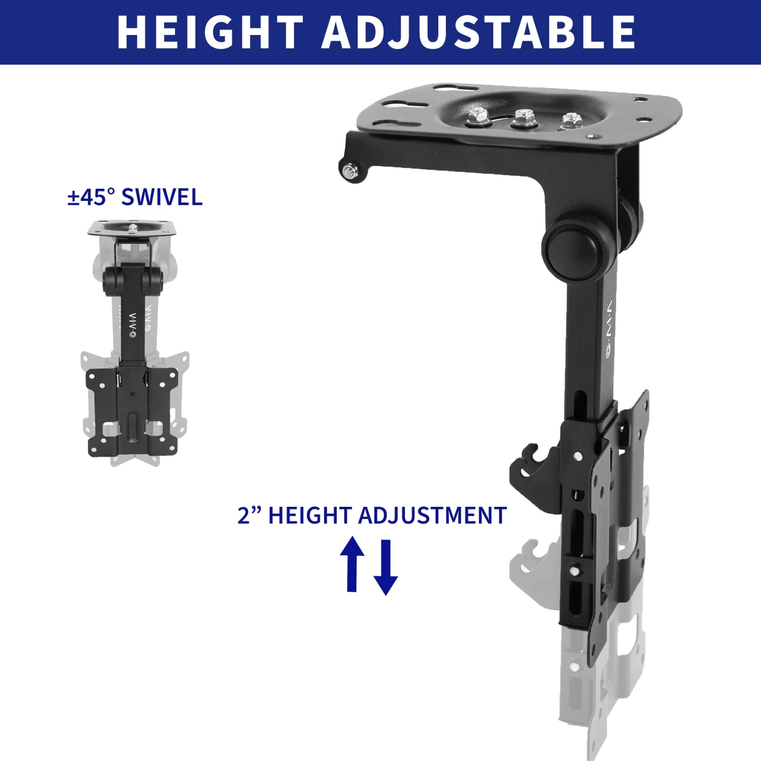 Flip Down Ceiling Mount For 13" To 27" TVs And Monitors - Image 3
