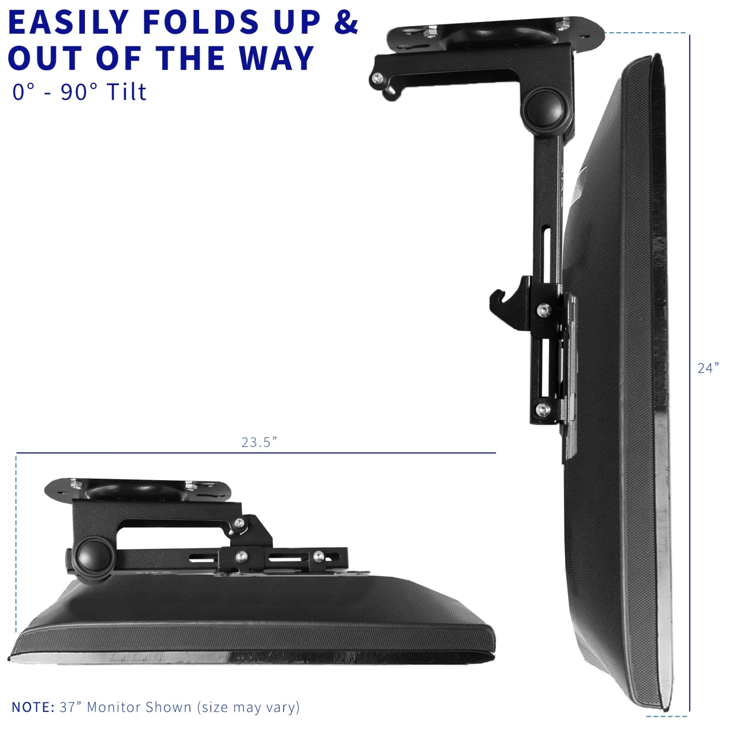 Flip Down Ceiling Mount For 13" To 27" TVs And Monitors - Image 8