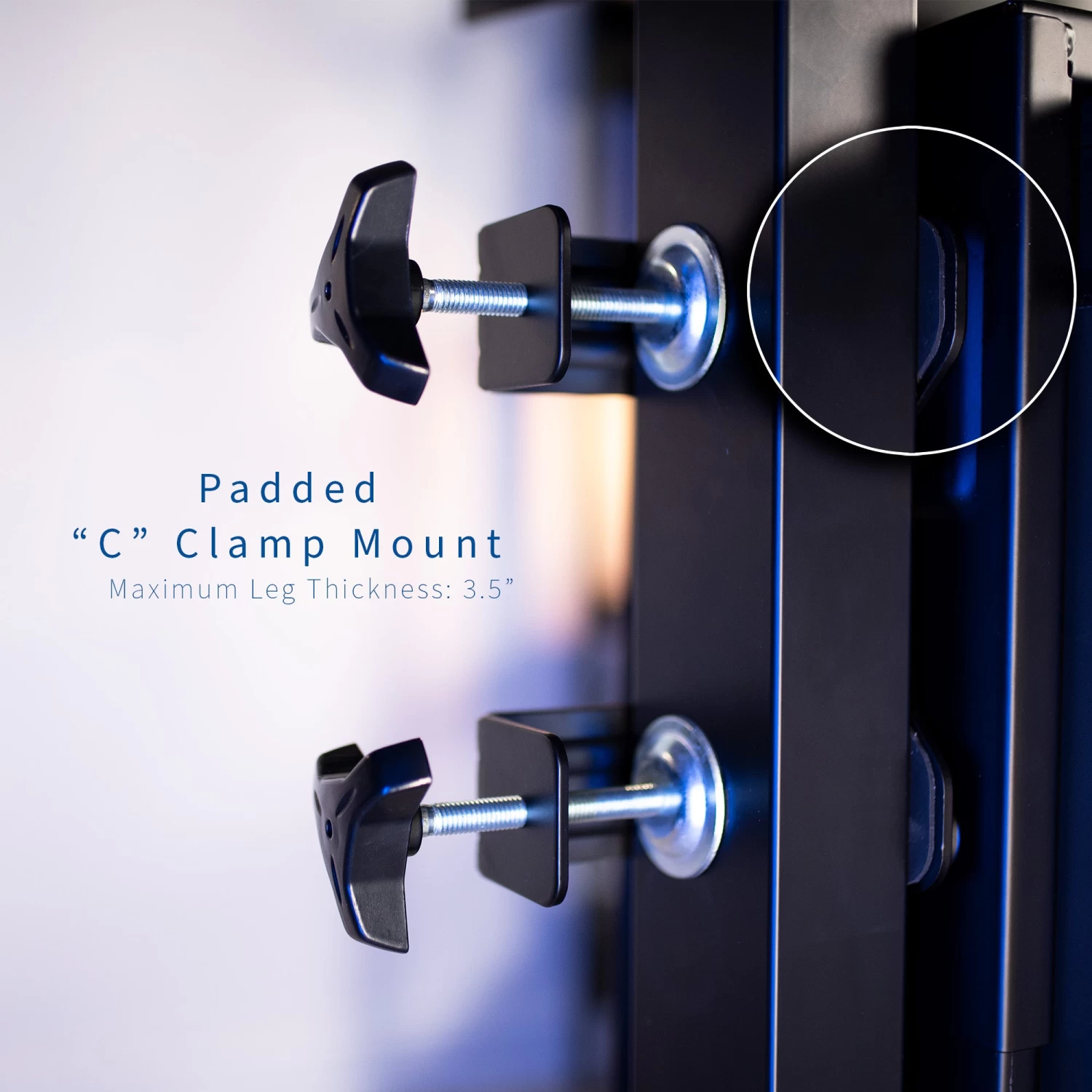 Under Desk Leg Clamp PC Mount - Image 7