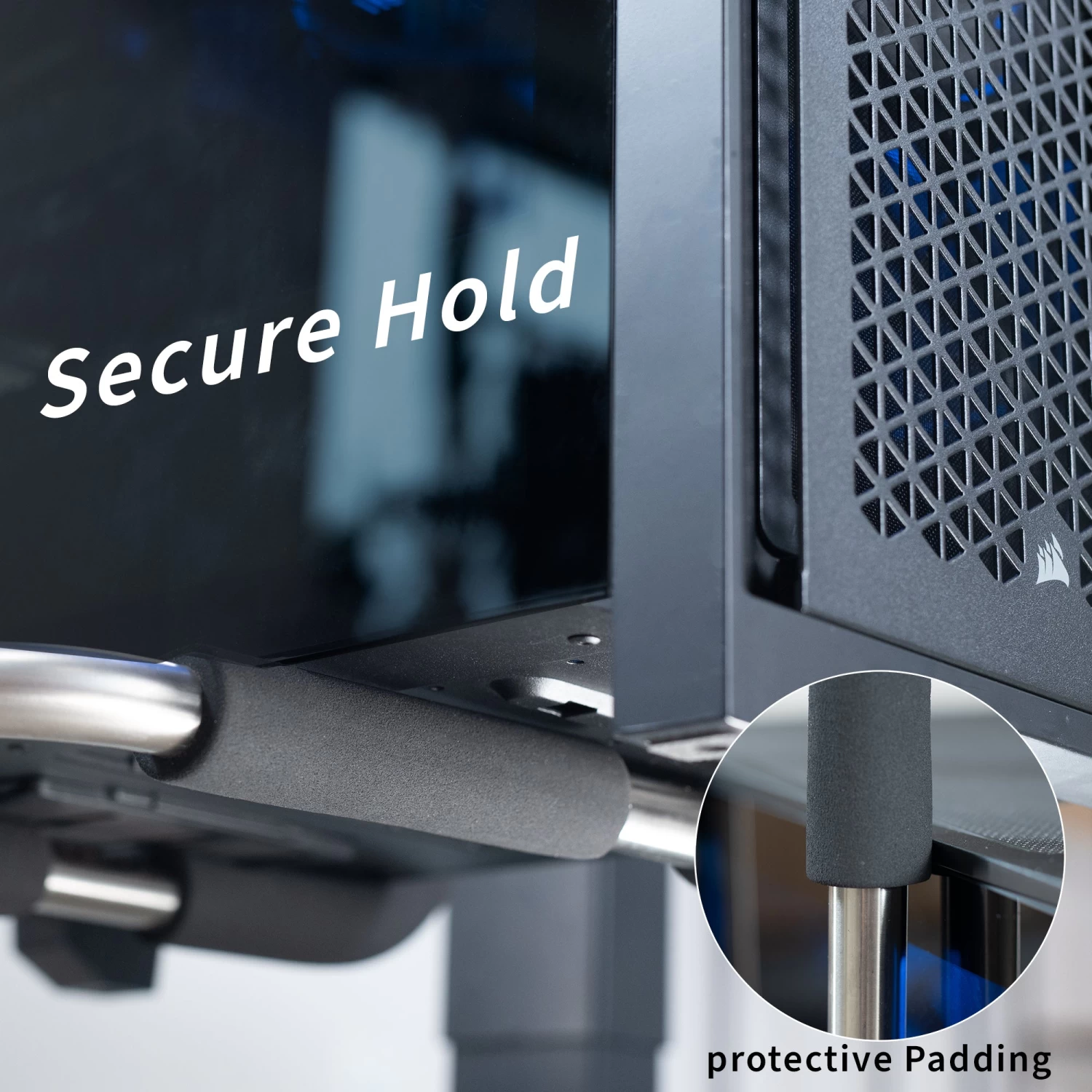 Large Heavy Duty Under Desk PC Mount - Image 5